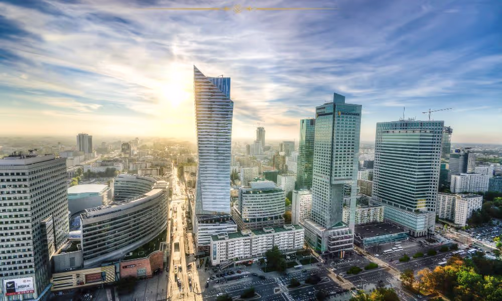 Panorama Wałbrzycha — tło sekcji statystyk IDEAdom